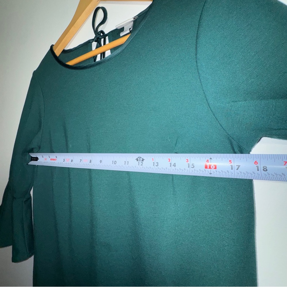 a new day Emerald Flare Sleeve Midi Dress Size Small - Picture 5 of 7
